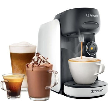 Multi -BOISH MULTI -BOISCH COFFER MACHINE - TAS16B4 - TASSIMO T16 Finesse - 40 Drinks - Removable water tank 0.7L - White