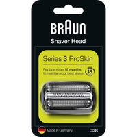 Braun Replacement Piece 32B Black For Razor - Compatible with Series 3 razors