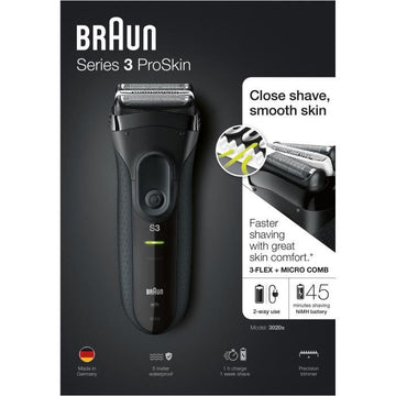 BRAUN Electric Shaver Series 3 ProSkin 3020s Black