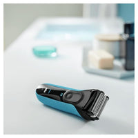 BRAUN Series 3 ProSkin 3040s Wet & Dry Electric Shaver Rechargeable - Blue