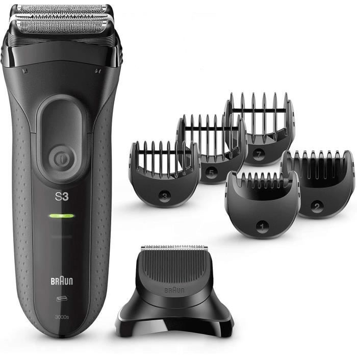 BRAUN SERIES 3 SHAVE & STYLE 3000BT Electric Shaver with Beard Trimmer - Black