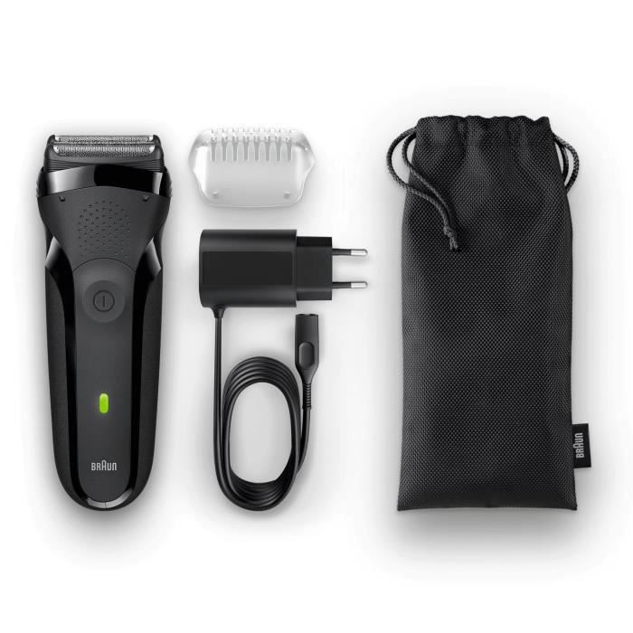 Braun Series 3,301S Black wireless razor