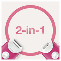 BRAUN EPILATOR SE 3410-20 tweezers-System soft lift tips-Continuous feeding-Shaving head-Accessory trimmer