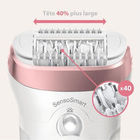 Braun Silk-epil 9 9-890 Wireless Epilator white-pink gold with precision razor