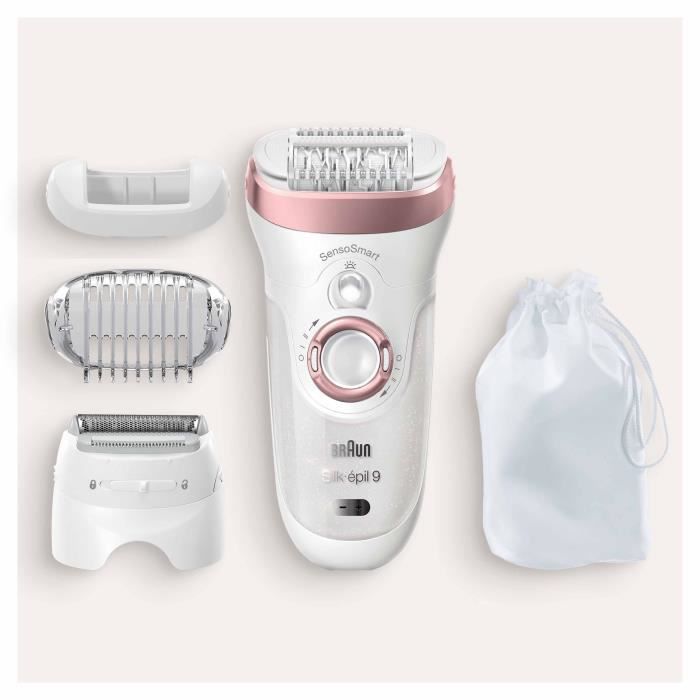 Braun Silk-épil 9 9-720 Epilator - Micro-Grip technology - 40% wider head