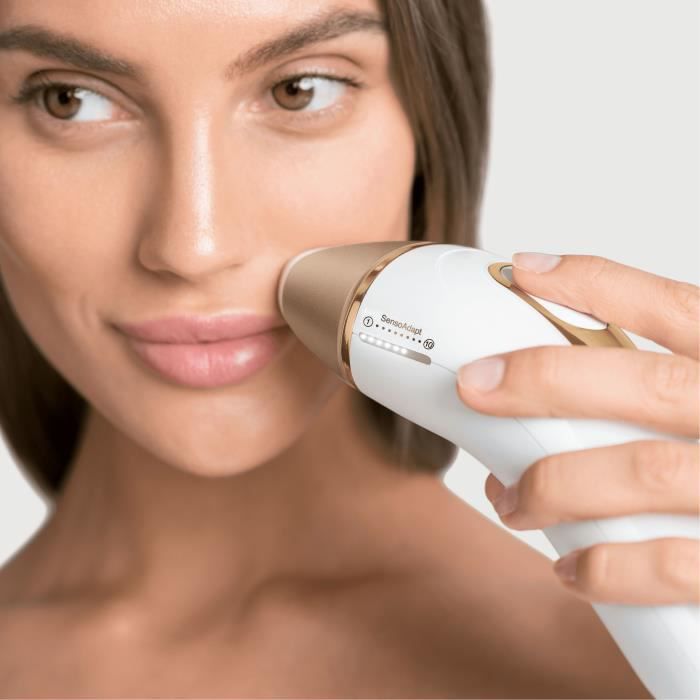 Silk pulsed light epilator · Expert Pro 5 PL5154 with 3 accessories: precision head, razor come, flexible pocket - white