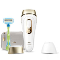 Silk pulsed light epilator · Expert Pro 5 PL5154 with 3 accessories: precision head, razor come, flexible pocket - white