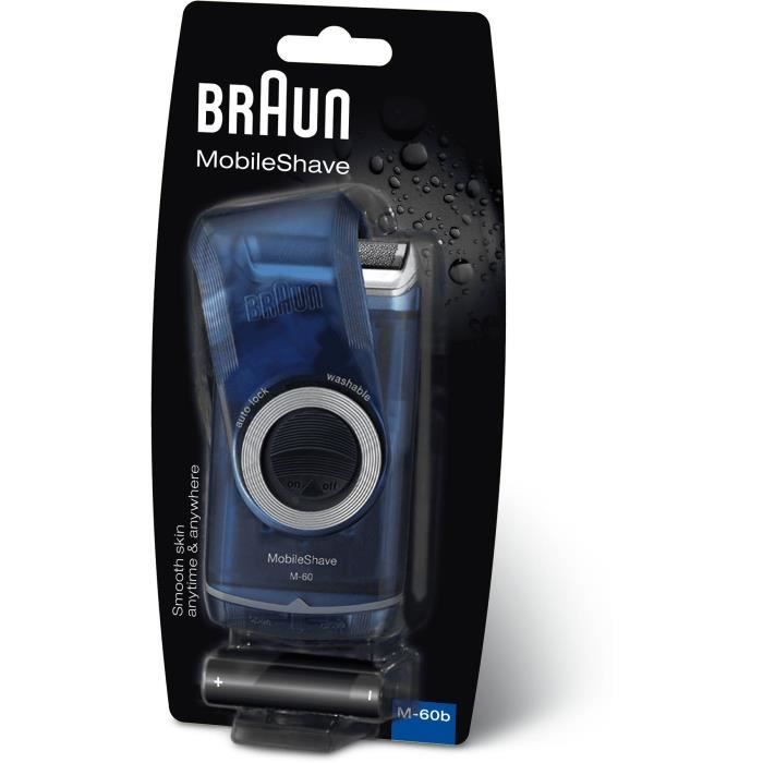 Braun Portable Shaver M60b PocketGo MobileShave