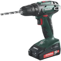 METABO Drill driver with 2 batteries 18 V 2 Ah Li-ion and a box of 73 accessories