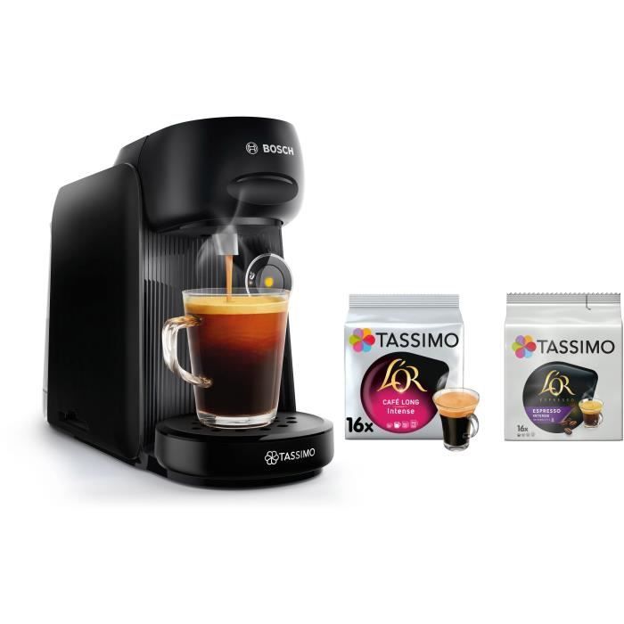 TASSIMO FINESSE BOSCH pod machine - TAS16B2 black + 2 packs of T-Discs