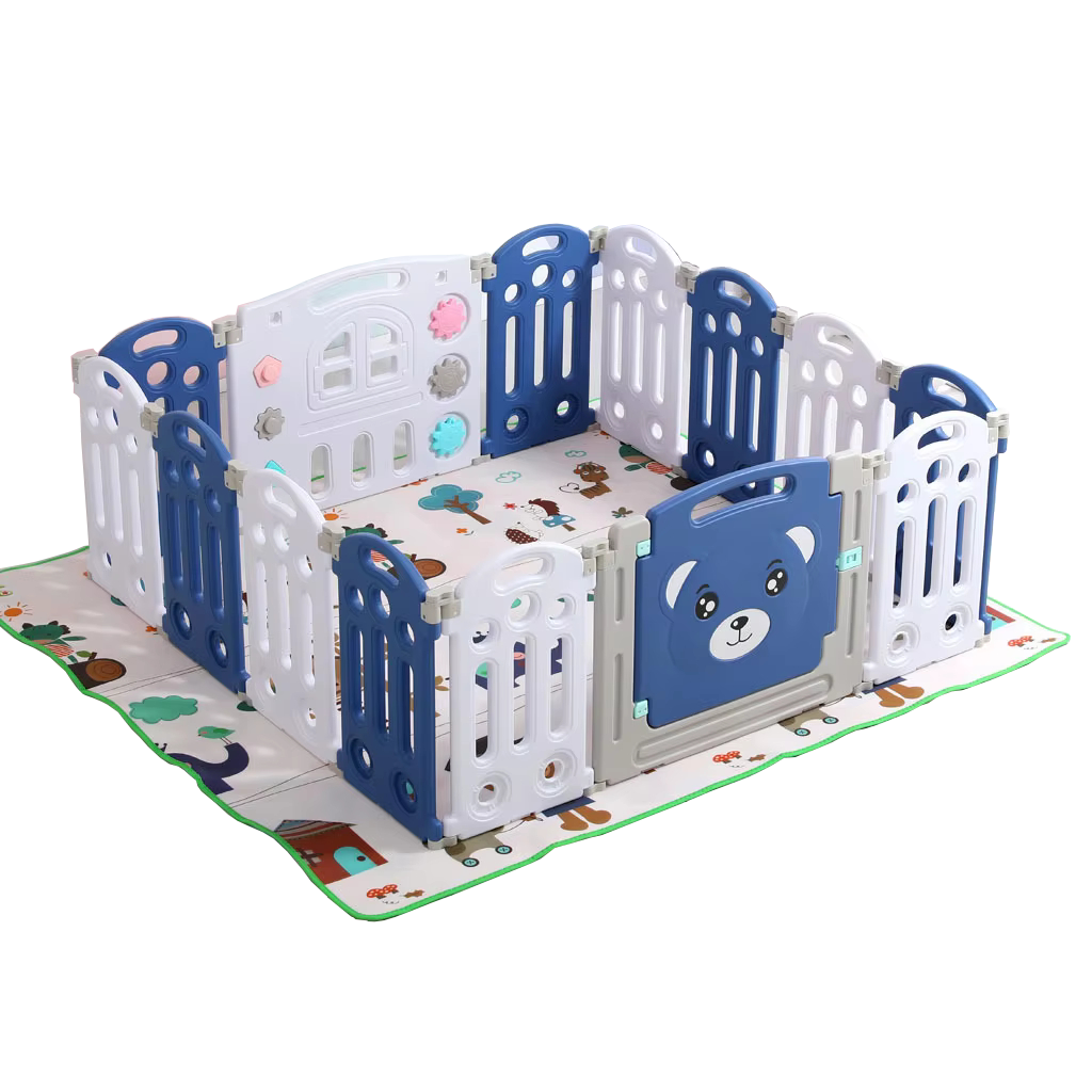 Baby Playpen, 143cm x 150cm, With Crawling Mat, 0-12 Years