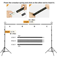 Backdrop Stand, Photo Video Studio, Background Support System