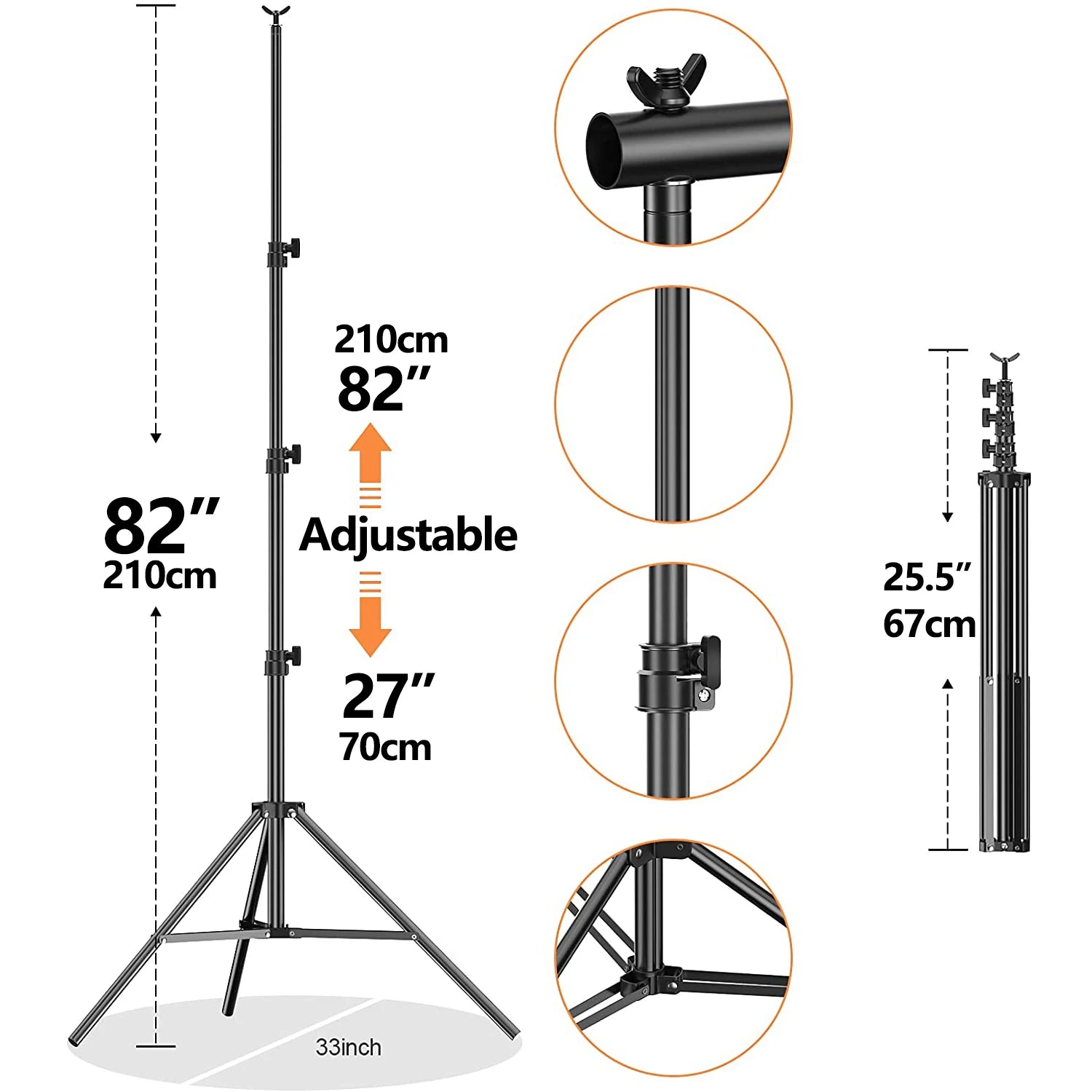 Backdrop Stand, Photo Video Studio, Background Support System