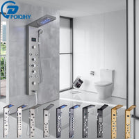 Shower Panel Tower, LED Shower System, SPA Massage