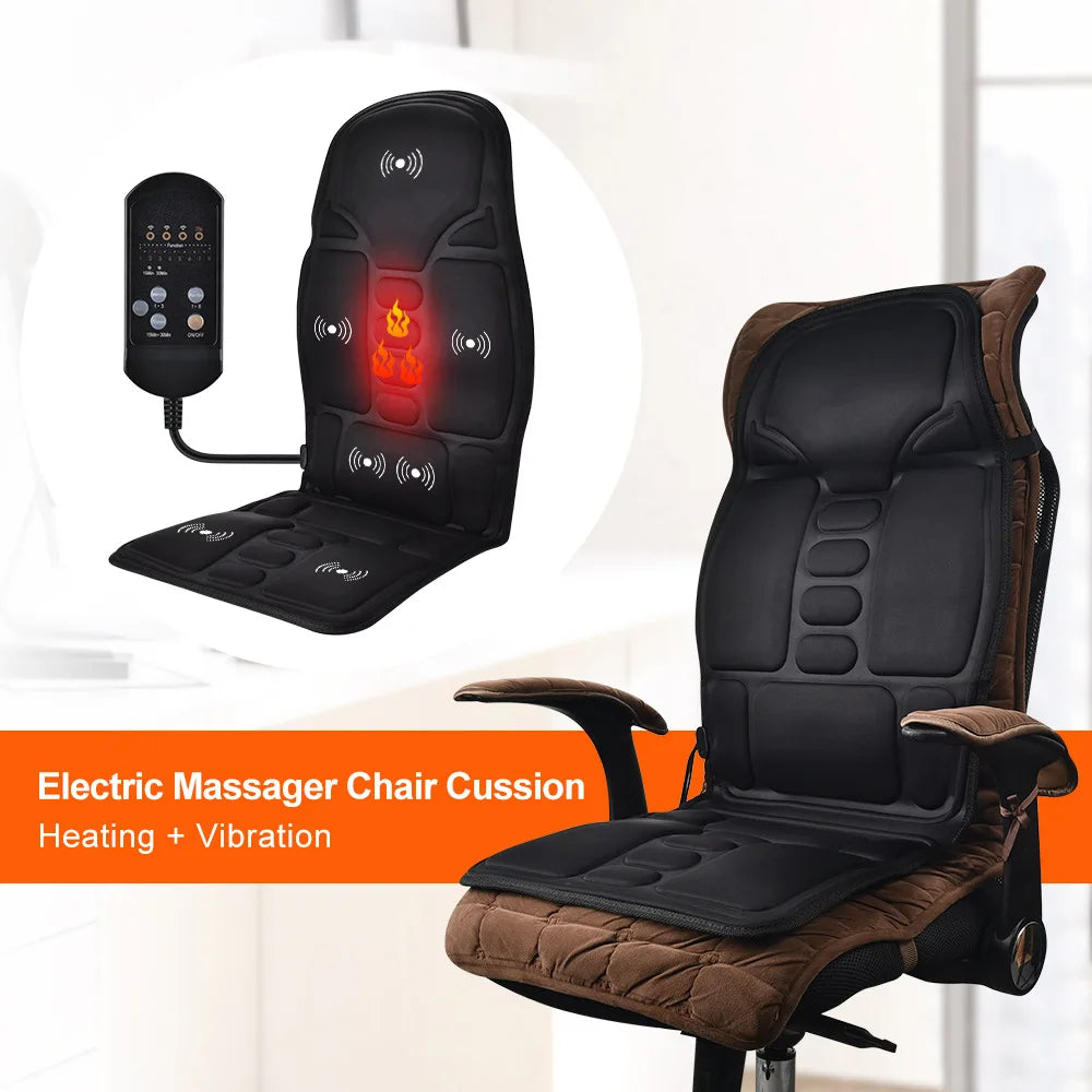 Heating Massage Cushion, Pain Relief, Dual-Use Seat
