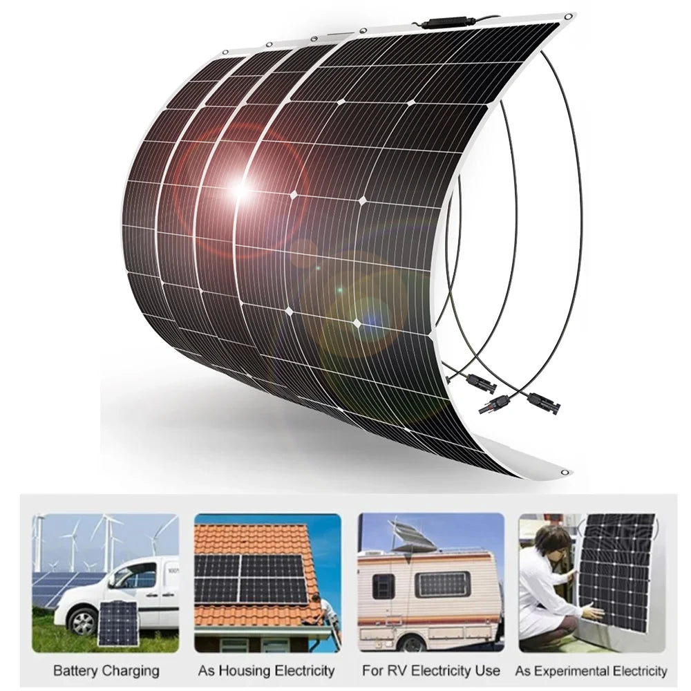 Solar System for Home, 2000W Power Output, 100Ah Lifepo4 Battery