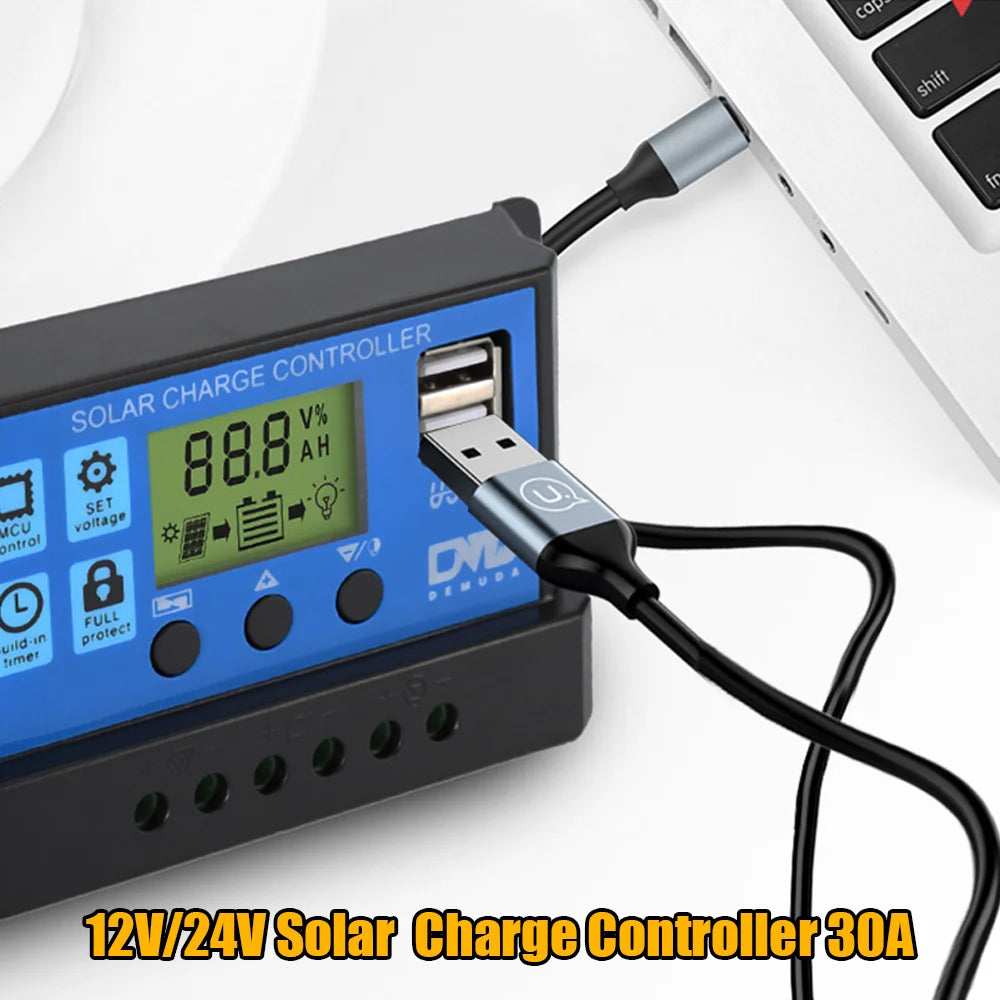 Solarsystem för hemmet, 2000W effektutgång, 100Ah Lifepo4-batteri