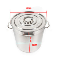 Cooking Pot, 35liter, Stainless Steel Lid