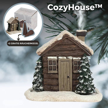CozyHouse™ - Blockhaus Räuchergefäß + 2 GRATIS Räucherkegeln [Letzter Tag Rabatt] 0