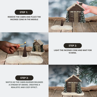 CozyHouse™ - Blockhaus Räuchergefäß + 2 GRATIS Räucherkegeln [Letzter Tag Rabatt] 3