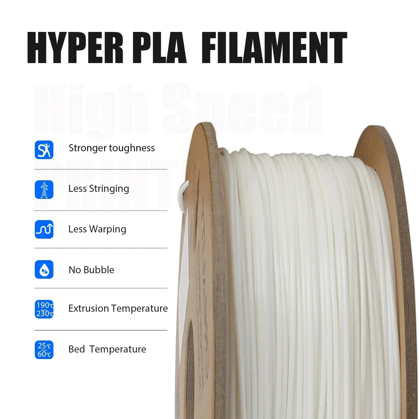 3D Printer Filament, Højhastighedsudskrivning, Dimensionel Nøjagtighed