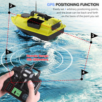 GPS Fiskebåt med betesbåt, Automatisk betesbåt, 400-500M Fjärrområde