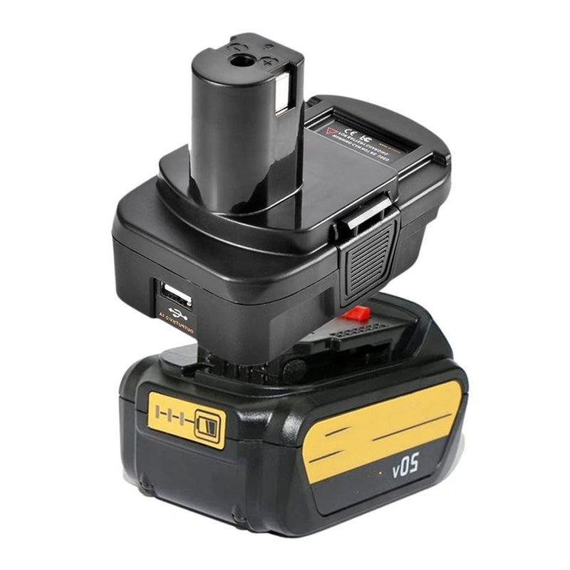 RYOBI 18-V-Batterie-Konverter-Adapter – Dewalt/Milwaukee 20 V Li-Ion-Konverter