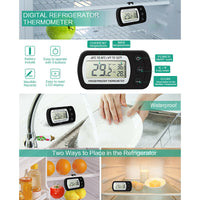 Digitale Waterdichte Thermometer - Groot Scherm, Hangende Koelkast Meter.