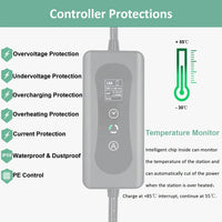 EV Charger Type 2, 11KW Fast Charging, Portable Wallbox