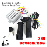 Electric Bicycle Controller, Brushed Motor, Twist Grips Kit