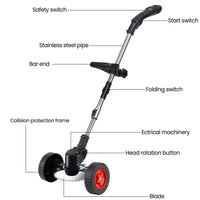 Grass Trimmer, Cordless Operation, Adjustable Cutting Height