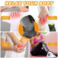 Knie Massage Brace, Elektrische Verwarming, Pijnverlichting