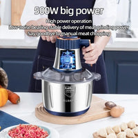 Electric Meat Grinders, 5L Capacity, Stainless Steel Blades