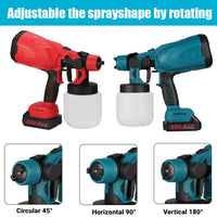 Cordless Paint Sprayer, Rechargeable, Makita 18v Battery