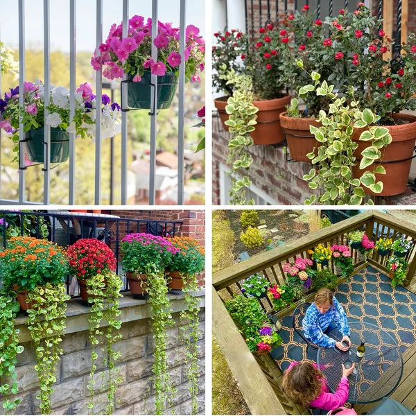 Floating garden railing planter shelf 2