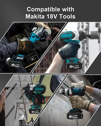 Makita 18V akku, 6Ah kapasiteetti, litiumioni teknologia