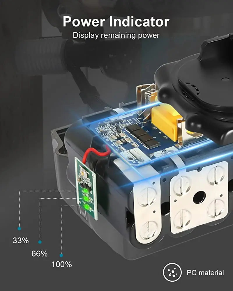 Makita 18V batteri, 6Ah kapacitet, litiumjon-teknik