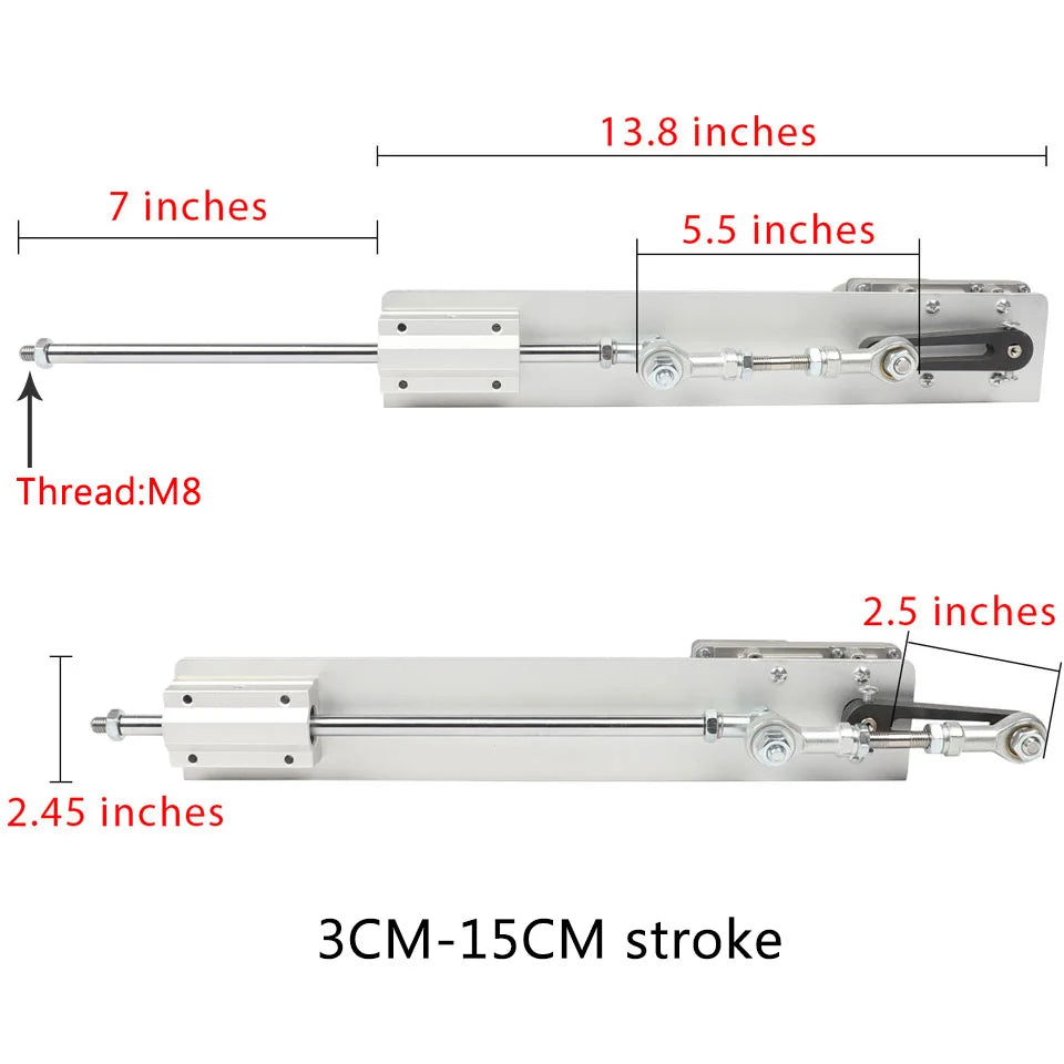 Actuator liniar, mișcare reciprocă, reglarea vitezei