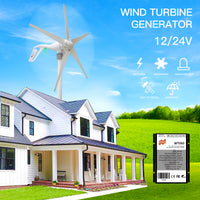 Wind Turbine Generator, 400W Power Output, Home Use Suitable