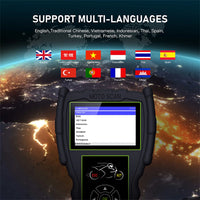 Instrument de diagnostic pentru motociclete, set complet, testor baterie 2 în 1.