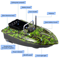 GPS Angelköderboot, Einzelne Köderbehälter, Fernbedienung