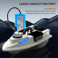 GPS RC Bait Boat, Wireless Remote Control, 4 Bait Containers