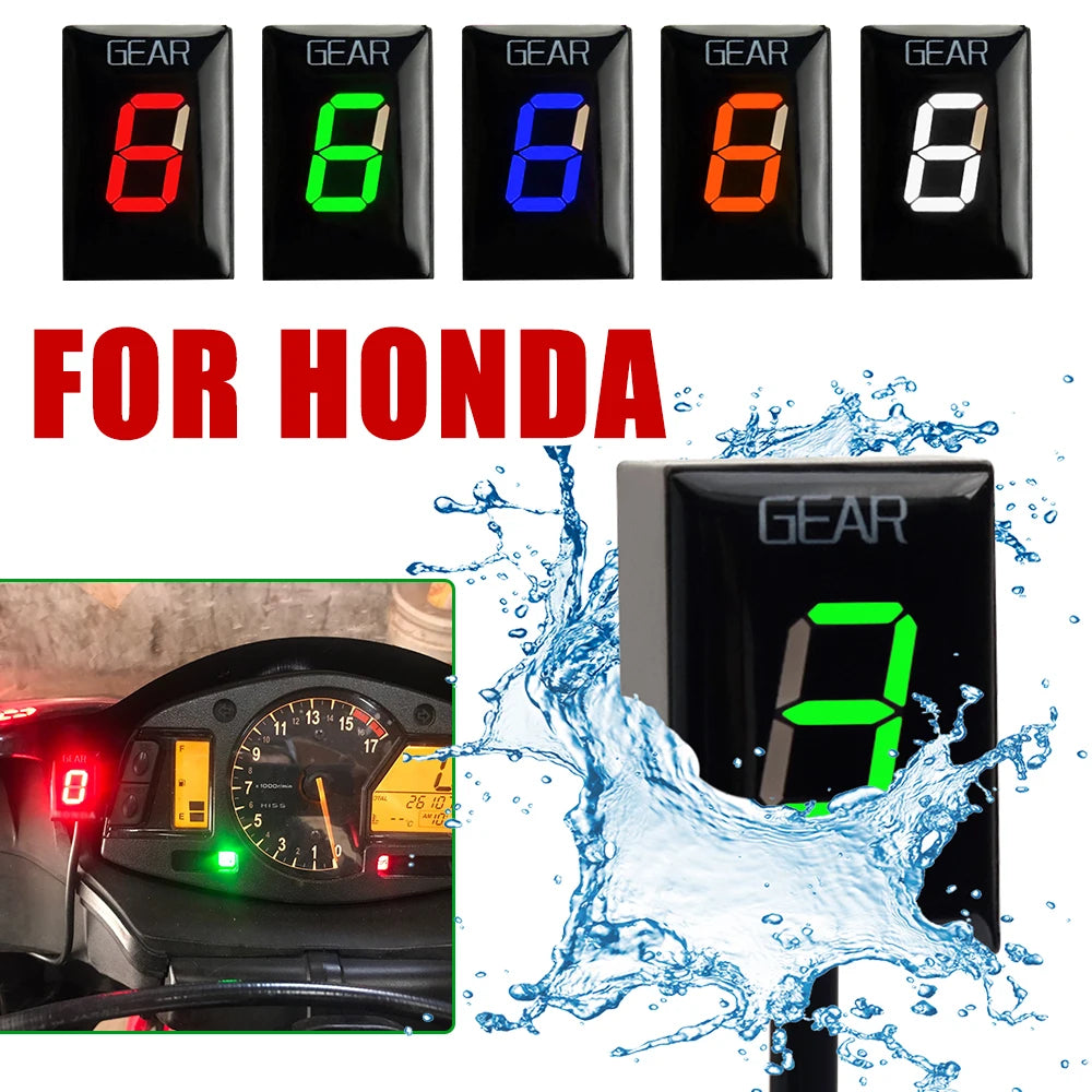 Motorrad-Gang-Anzeige, kompatibel mit Honda Cb500X und Cbr600Rr, einfache Installation.
