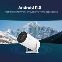 Projektor, Android WIFI-forbindelse, understøtter 1080P og 4K.