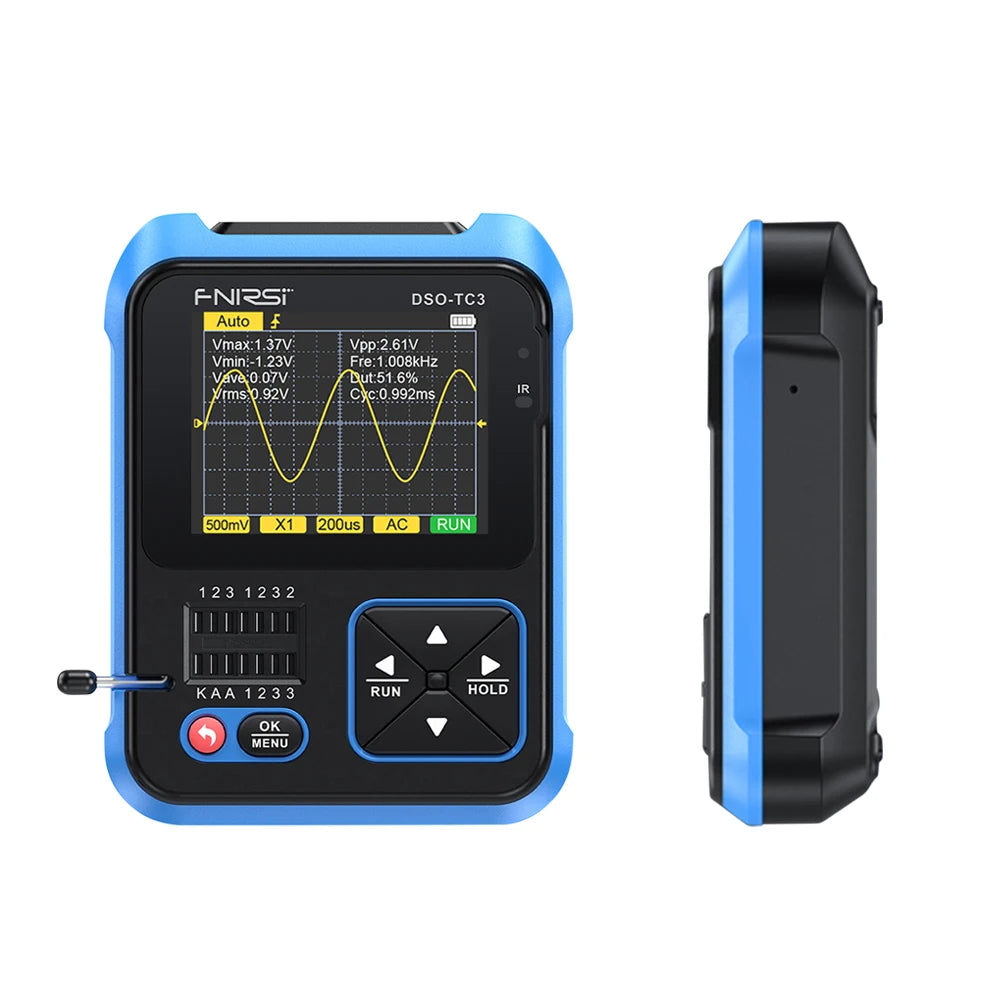 Handheld Oscilloscope, Transistor Tester, Signal Generator