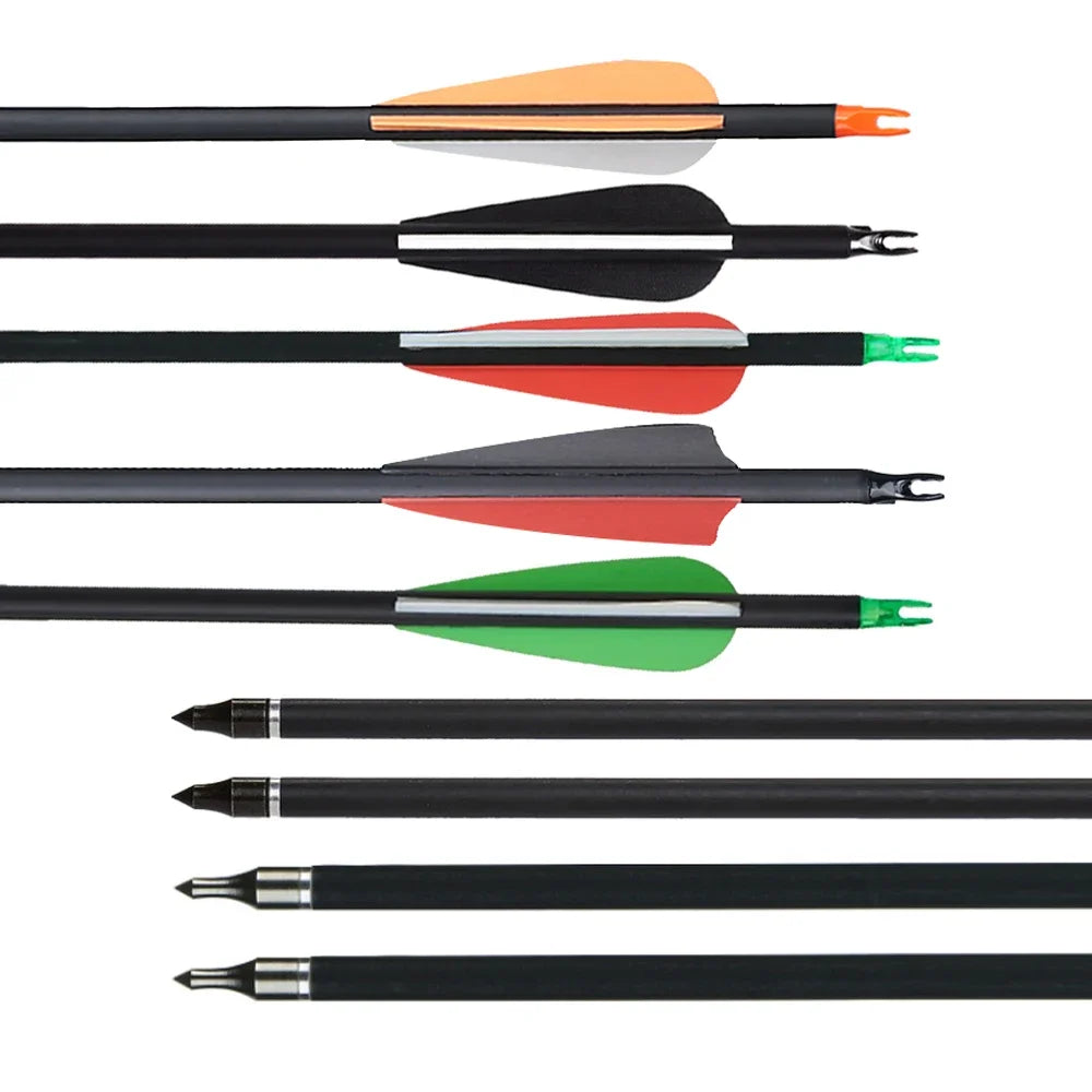 Carbon Arrows, Mixed Set, TPU Feathers