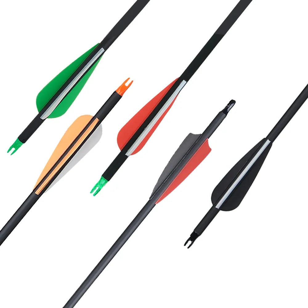 Carbon Arrows, Mixed Set, TPU Feathers