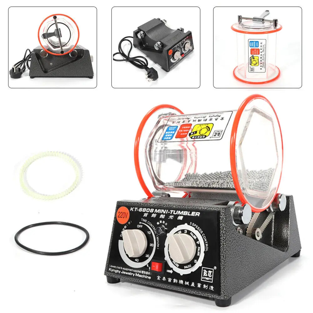 Schmuckpolierer, Rotations-Trommelpolierer, 3kg Fassungsvermögen
