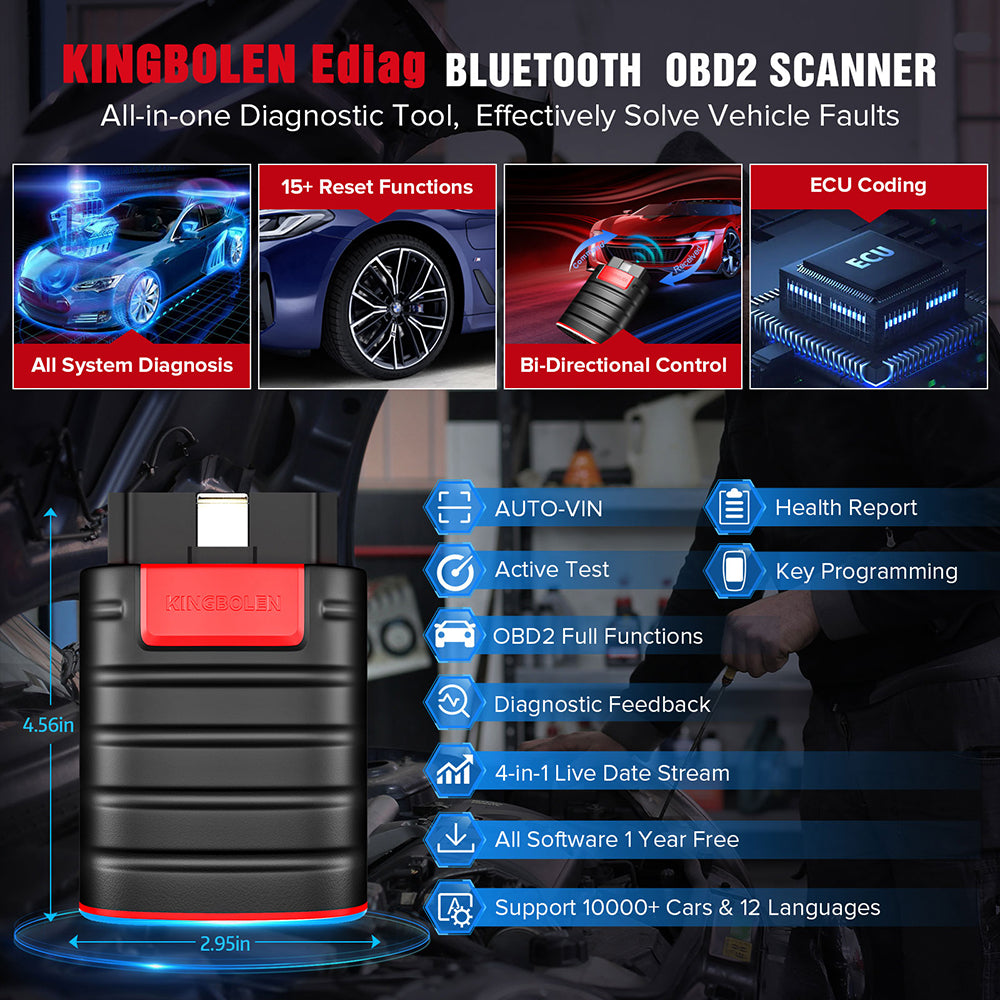 OBD2 Scanner Werkzeug, ECU Codierung, Aktiver Test