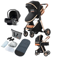 Kinderwagen, 3-in-1-Design, leicht und hochlandschaftlich